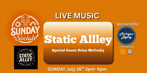 Sunday Socials Presents: Static Alley LIVE!
