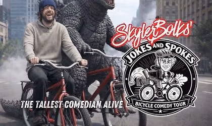 Comedian Skyler Bolks: Jokes & Spokes Bicycle Tour