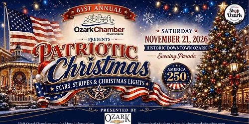 61st Annual Ozark Chamber Christmas Parade Presented by Ozark Chevrolet