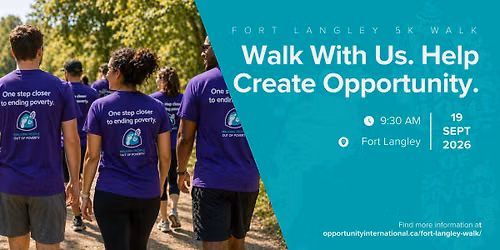 Fort Langley 5k Walk - Walking People Out of Poverty