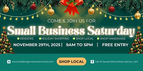 Small Business Saturday Pop Up