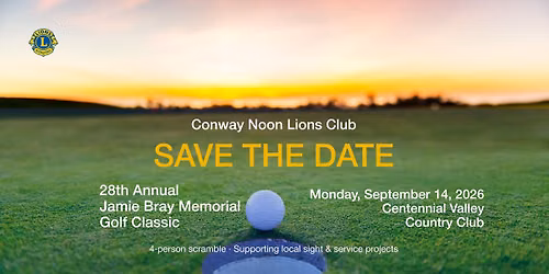 28th Annual Jamie Bray Memorial Golf Classic