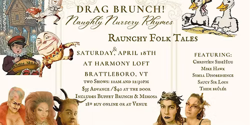 DRAG BRUNCH - Naughty Nursery Rhymes & Raunchy Folk Tales