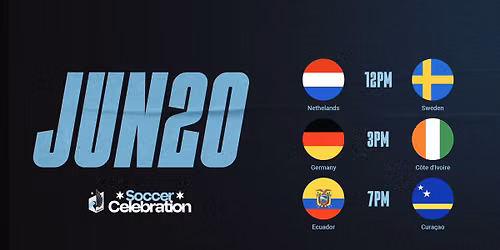 Soccer Celebration: Netherlands vs Sweden, Germany v C\u00f4te d'Ivoire and more!
