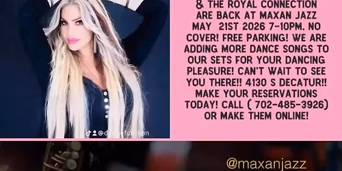 DENISE FULEIHAN & THE ROYAL CONNECTION LIVE AT MAXAN JAZZ  MAY 21st  7-10pm- MAKE YOUR RESERVATIONS 