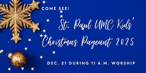 St. Paul UMC Kids' Christmas Pageant 2025