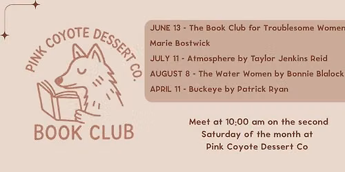 Pink Coyote Dessert Co Book Club