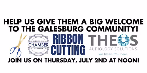 Chamber Ribbon Cutting at Theos Audiology Solutions