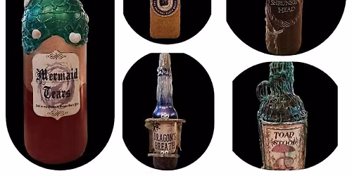 Halloween Apothecary Bottle Set - Mixed Media Class