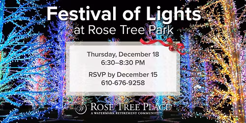 Holiday Light Drive at Rose Tree Park