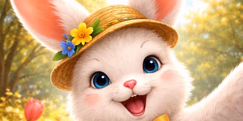 Selfies with the Easter bunny