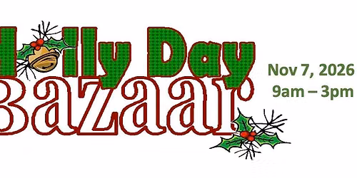 Holly Day Bazaar Vendor Call