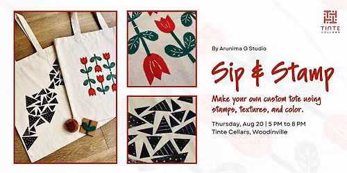 Sip & Stamp: Make Your Own Tote