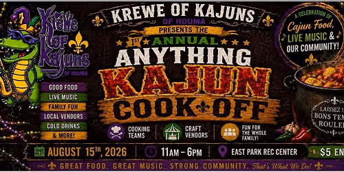 1st Annual Anything Kajun Cook-off - 2026