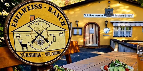 Grill- Teller mit Kartoffelsalat im Sch\u00fctzenhaus