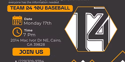 Team 24 10u Travel Ball Parent Information Meeting 