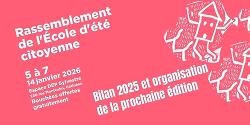 Rassemblement de l'\u00c9cole d'\u00e9t\u00e9 citoyenne