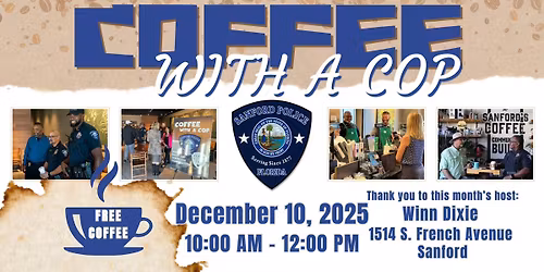 Coffee With A Cop - Winn Dixie