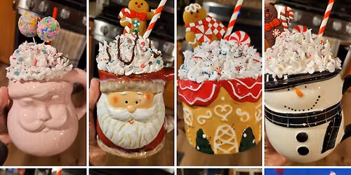 Faux Hot Chocolate Mugs with optional Pizza!