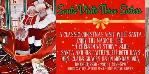 Santa Visits Three Sisters