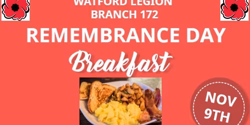 Remembrance Day Breakfast