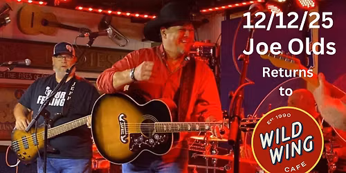 Joe Olds Returns Tonight Friday 12\/12