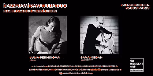 [JAZZ+JAM] Julia Sava duo