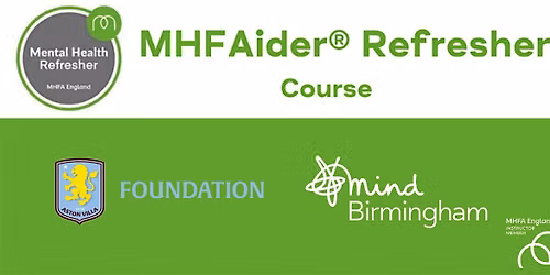Adult MHFA Refresher Classroom Course - Wednesday 11th November 2026