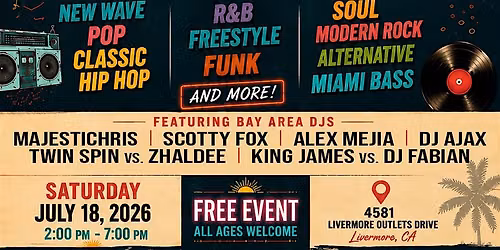 The Back in the DAY PARTY! An all 80's & 90's Music Vibe Day Party!