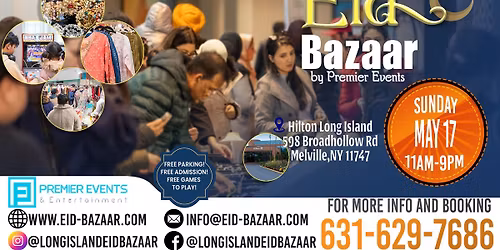 Pre-Eid Bazaar at Hilton Long Island May 17th