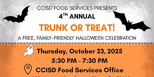 CCISD Food Services 4th Annual Trunk or Treat