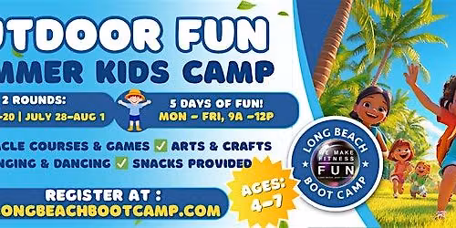 'Outdoor Fun' Summer Camp for Kids (July) with Long Beach Boot Camp
