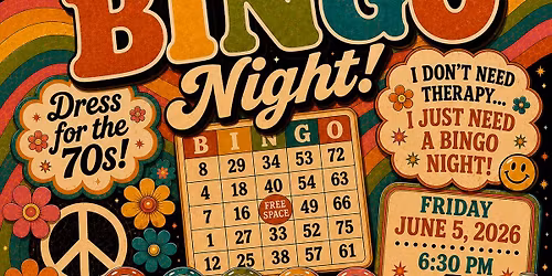 70\u2019s Bingo night