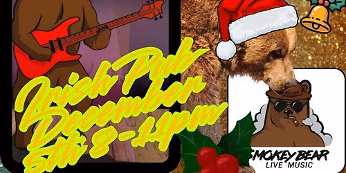 Christmas with Smokey Bear at the Irish Pub 