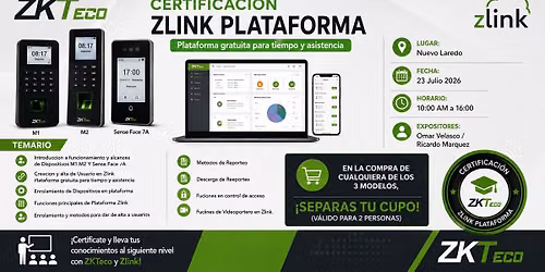 Certificaci\u00f3n Control Asistencia - Nuevo Laredo