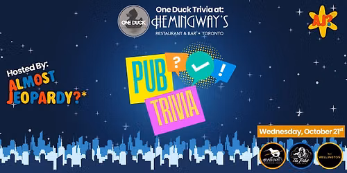Pub Trivia Hosted by Almost Jeopardy!