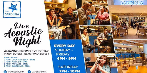 Live Acoustic Night at Beachfront Kuta Beach