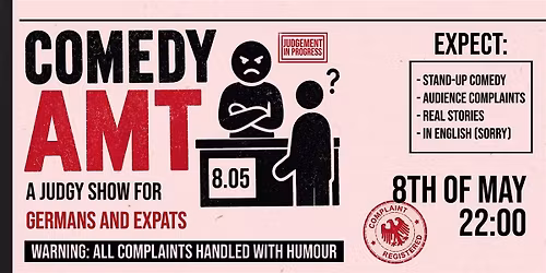 ComedyAmt \u2014 Judgy Comedy Show For Germans & Expats