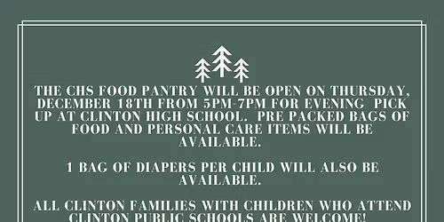 CHS Food Pantry drive thru
