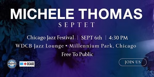 Michele Thomas Septet performing at the Chicago Jazz Festival