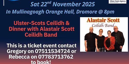 Ulster-Scots Ceilidh and Dinner