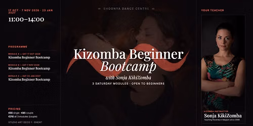 Kizomba Beginner Bootcamp Series in Shoonya\/Gent
