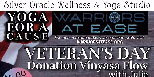 Yoga for a Cause - Veteran's Day Vinyasa Flow (90-minutes)