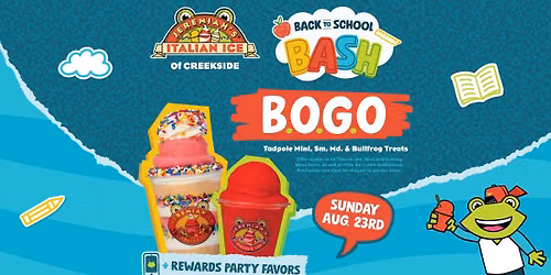 Jeremiah's Italian Ice of Creekside Back-To-School Bash!