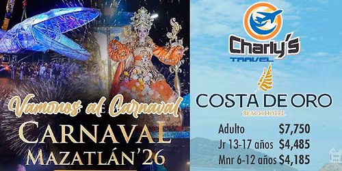 Carnaval Mazatlan 2026 en Costa de Oro