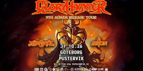 Gloryhammer + Special Guest: Majestica + Arion | G\u00f6teborg