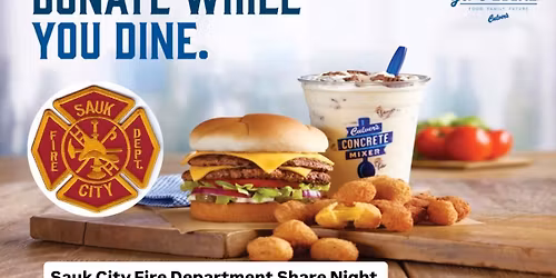 Sauk City Fire Department Culver\u2019s Share Night