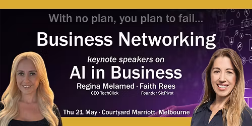 Melbourne Business Networking at Dusk | AI in Business Top Speakers
