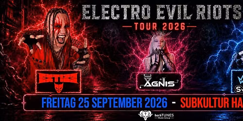 ELEKTRO EVIL RIOT \/ Tour 2026 - EXTIZE - SYNTH ATTACK & AGNIS