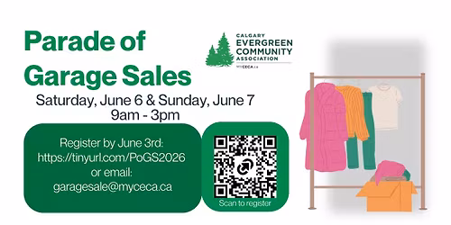 \ud83d\udecd\ufe0f Evergreen Parade of Garage Sales \ud83d\udecd\ufe0f